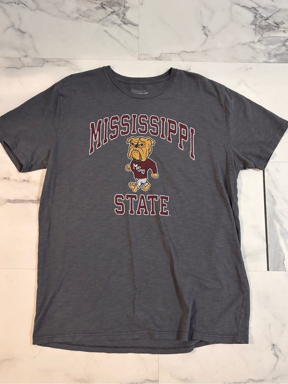 🐾Mississippi State🐾 Reserve Collection by Blue 84 Gray Short-Sleeve T-Shirt